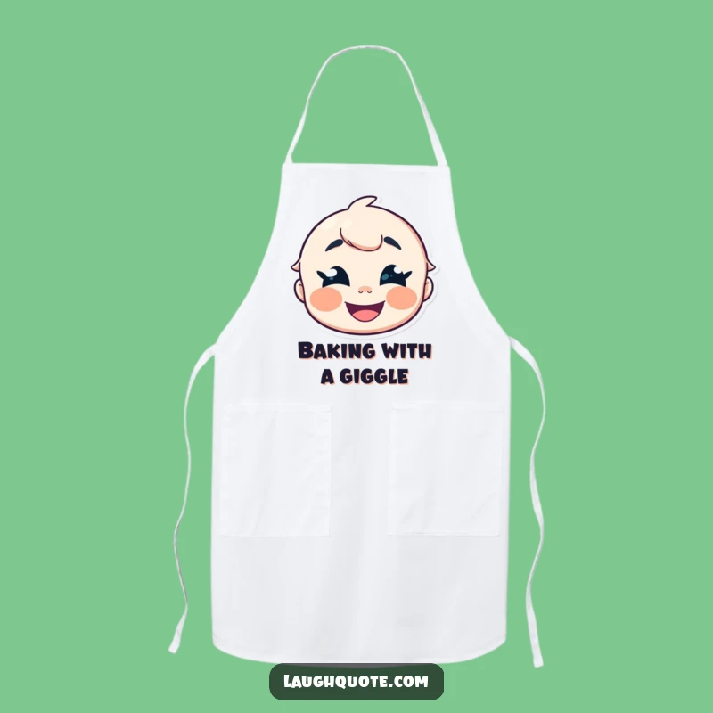 Funny Giggle Character Apron - Cook with Cheer, Hilarious Funny Gift.