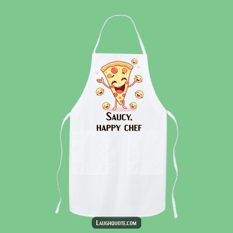 Funny Pizza Juggling Apron: Cook with Joy and a Slice of Fun