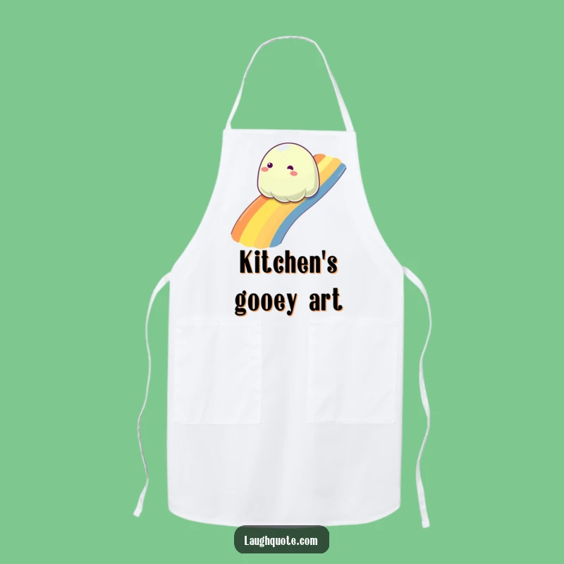 Funny Rainbow Slime Apron: Cook with Colorful Cheer!