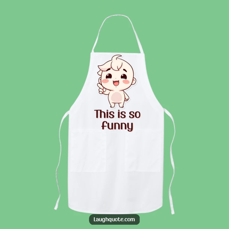 Funny Joyful Character Apron: Cook Up Laughs in the Kitchen, Perfect Funny Gift!