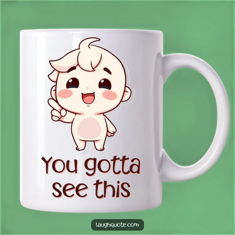 Funny Joyful Character Mug: A Hilarious Moment Captured, Perfect Funny Gift!
