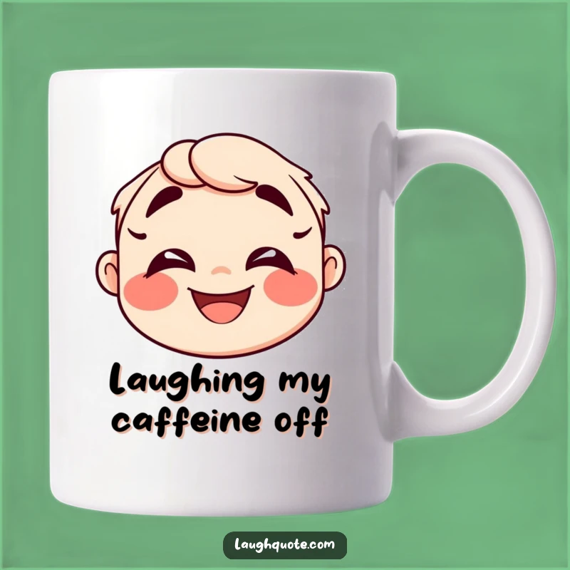 Funny Laugh Lines Mug: Exaggerated Humor Character Gift for Giggles