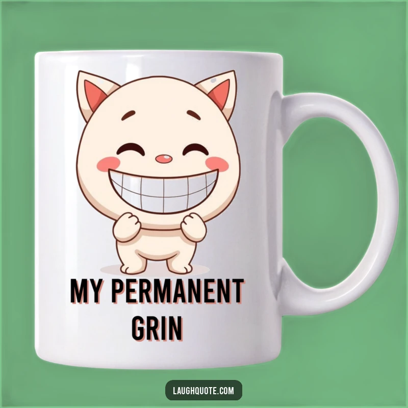 Funny Smile Mug: Giant Exaggerated Smile Character, Pure Happiness, Perfect Funny Gift