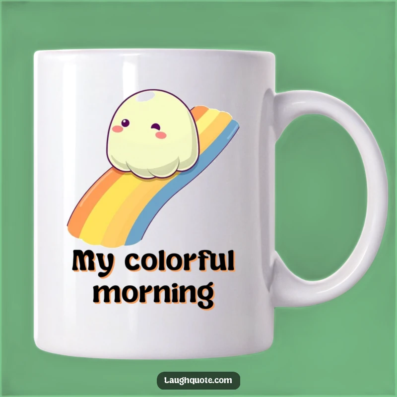 Funny Joyful Slime Mug: Slide into Fun Mornings!