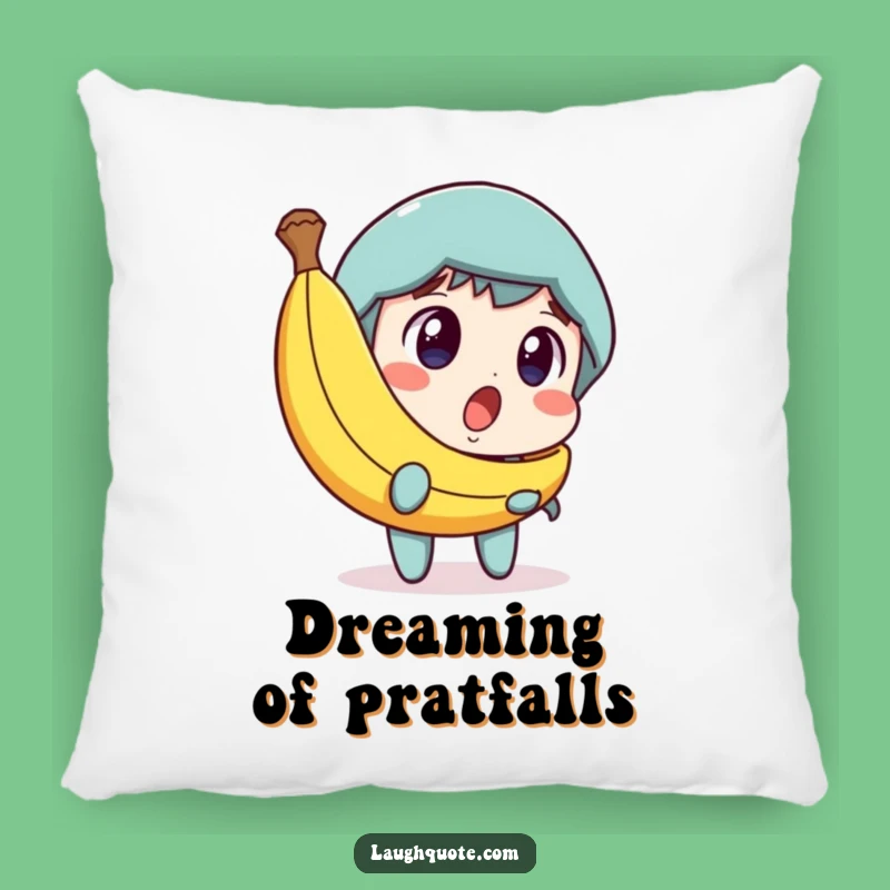 Funny Banana Peel Pillow: Cozy Humor with Amused Character