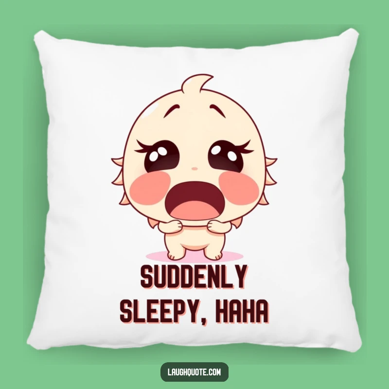 Funny Surprised Laughter Pillow - Cozy Comfort, Unexpected Giggles, Funny Gift.