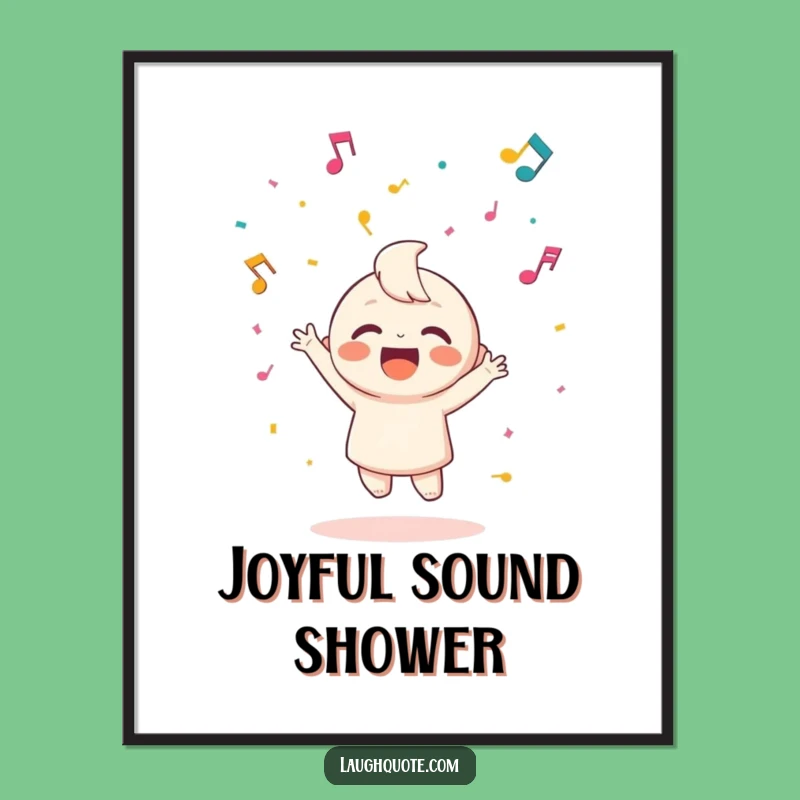 Funny Music Confetti Digital Art - Happy Character Decor Gift
