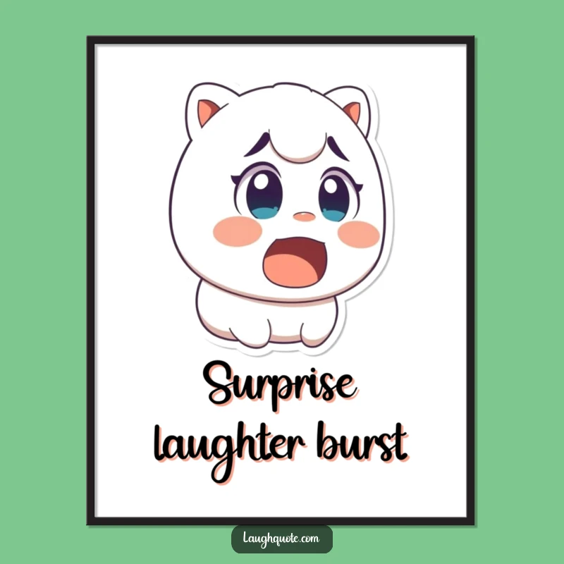 Funny Surprise Laugh Digital Art - Hilarious Character Decor Gift