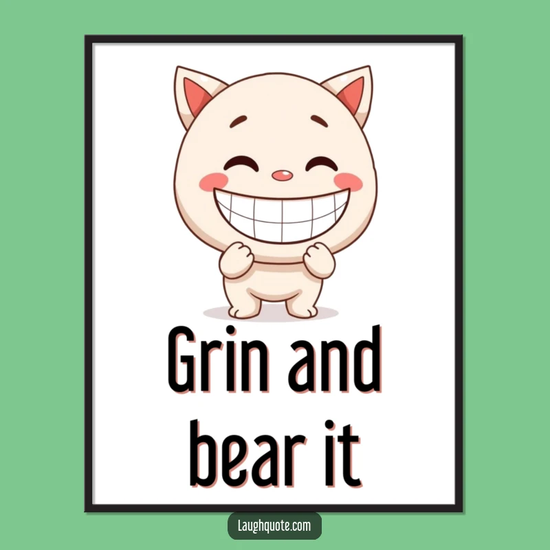 Funny Smile Digital Art: Giant Exaggerated Smile Print, Instant Happiness, Perfect Funny Gift