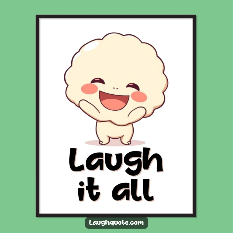 Funny Laugh Bubble Digital Art: Instant Joyful Character Print