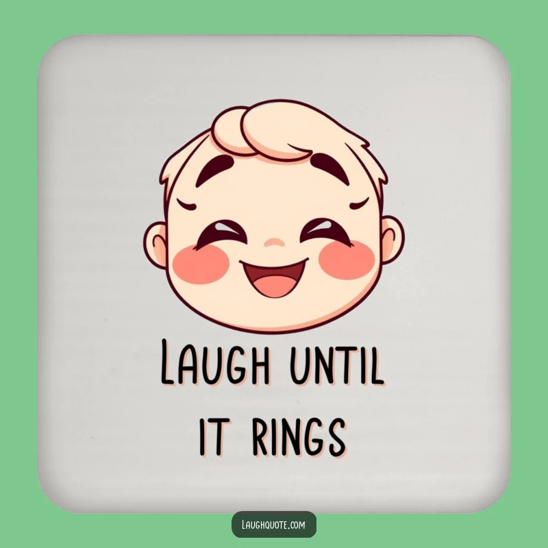 Funny Laugh Lines Coasters: Protect Surfaces with Exaggerated Joy