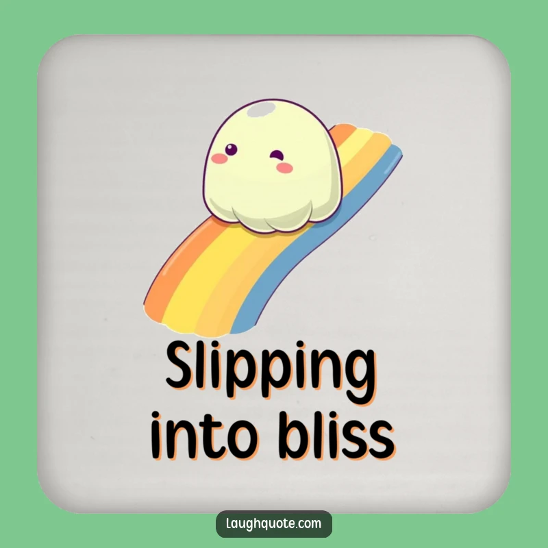 Funny Rainbow Slime Coaster: Protect Surfaces with Joy!