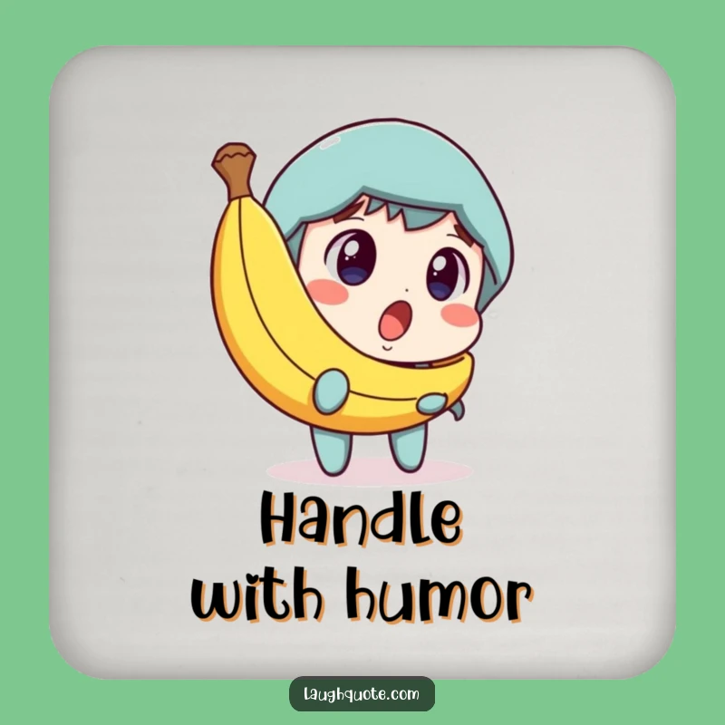 Funny Banana Peel Drink Coaster: Protect Surfaces with Humor