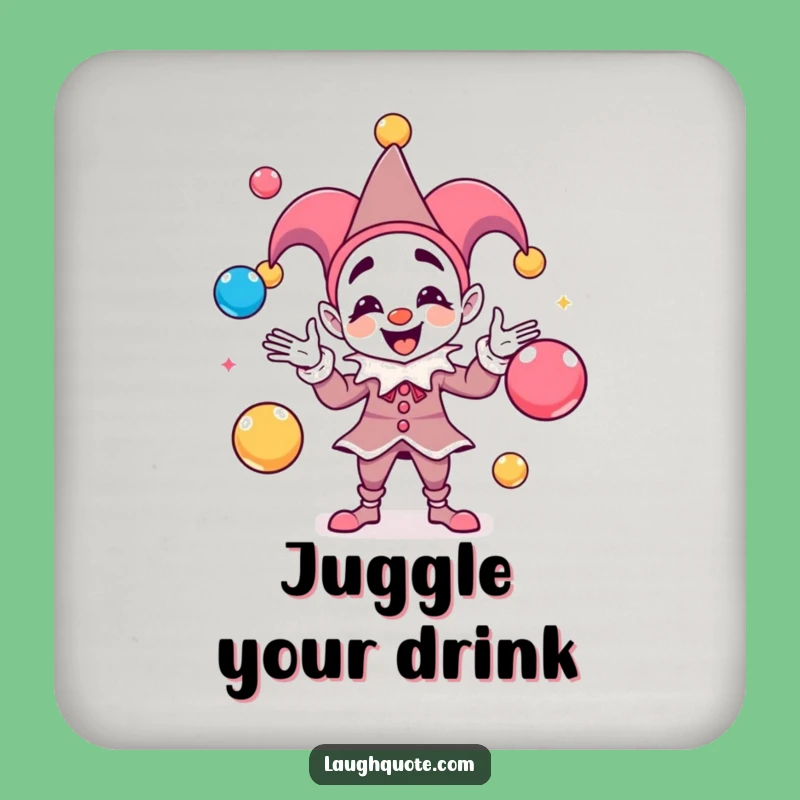 Funny Jester Sound Coasters: Protect Surfaces with Playful Character