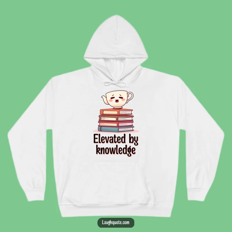 Funny Bewildered Teacup Hoodie: Cozy Up with Literary Charm!