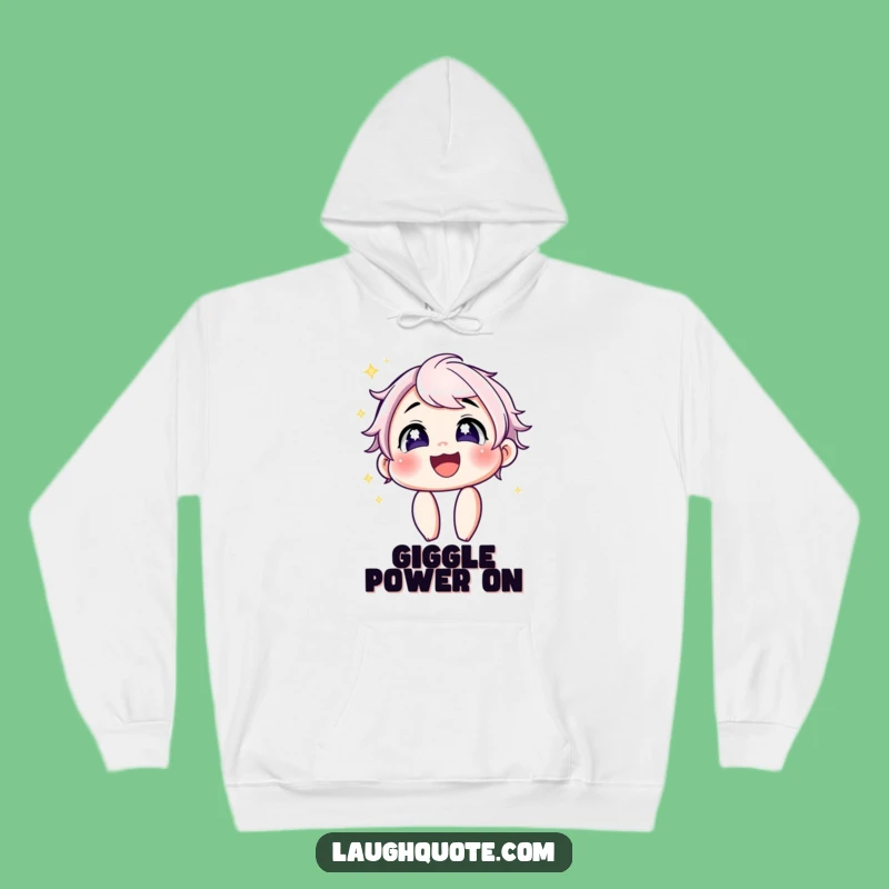 Funny Laughing Hoodie: Sparkling Eyes Character, Cozy Giggles, Excellent Funny Gift