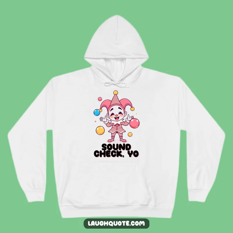Funny Jester Sound Hoodie: Cozy Up with Playful Character Vibes