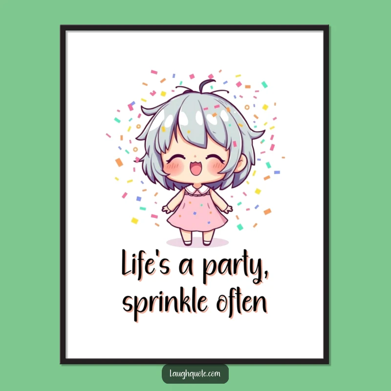 Free Printable Wall Art: Confetti Breath Character Joyful Downloadable Art