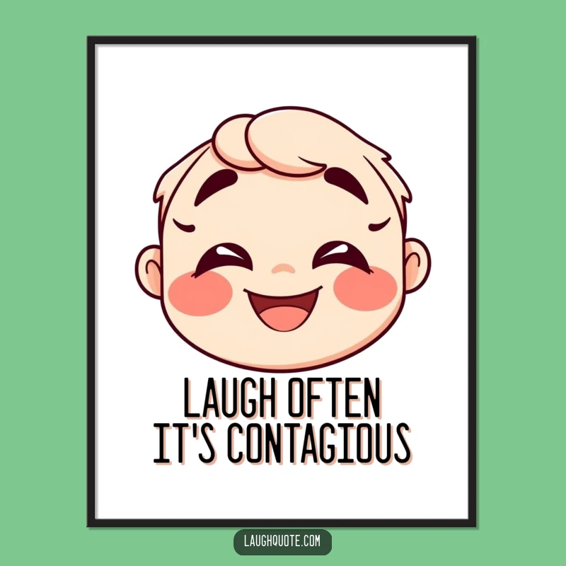 Free Printable Wall Art: Laughing Face for a Joyful and Funny Atmosphere