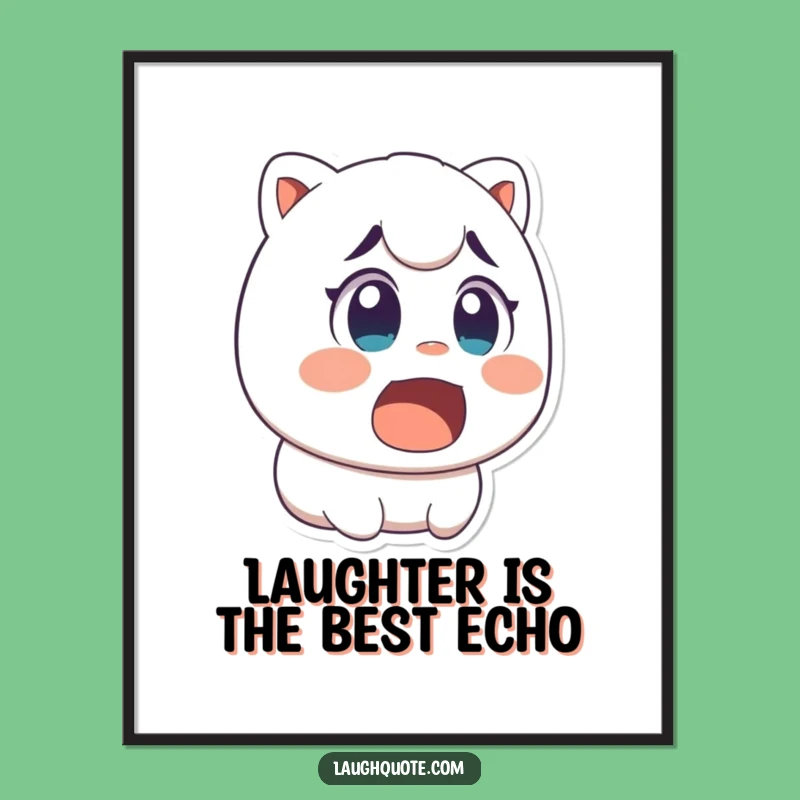 Funny Free Printable Laugh Art: Surprise Expression! Whimsical DIY Downloadable Wall Decor.