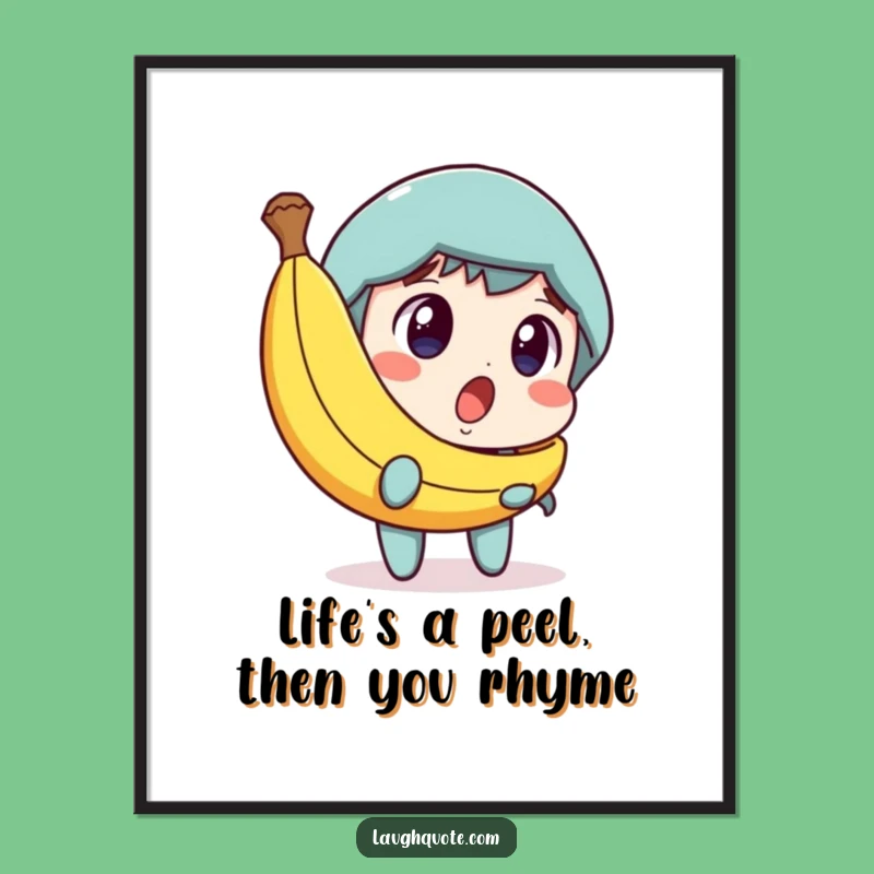 Free Printable Banana Peel Art: Funny Surprise Downloadable Decor