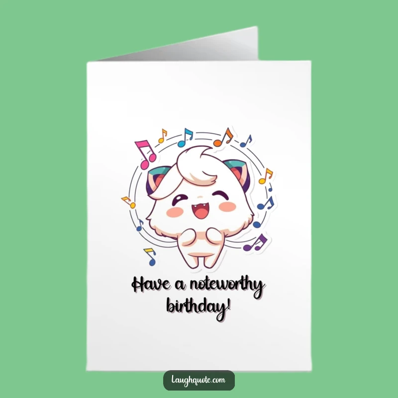 Free Printable Musical Birthday Card: Cheerful Melody! Hilarious DIY Downloadable Gift.