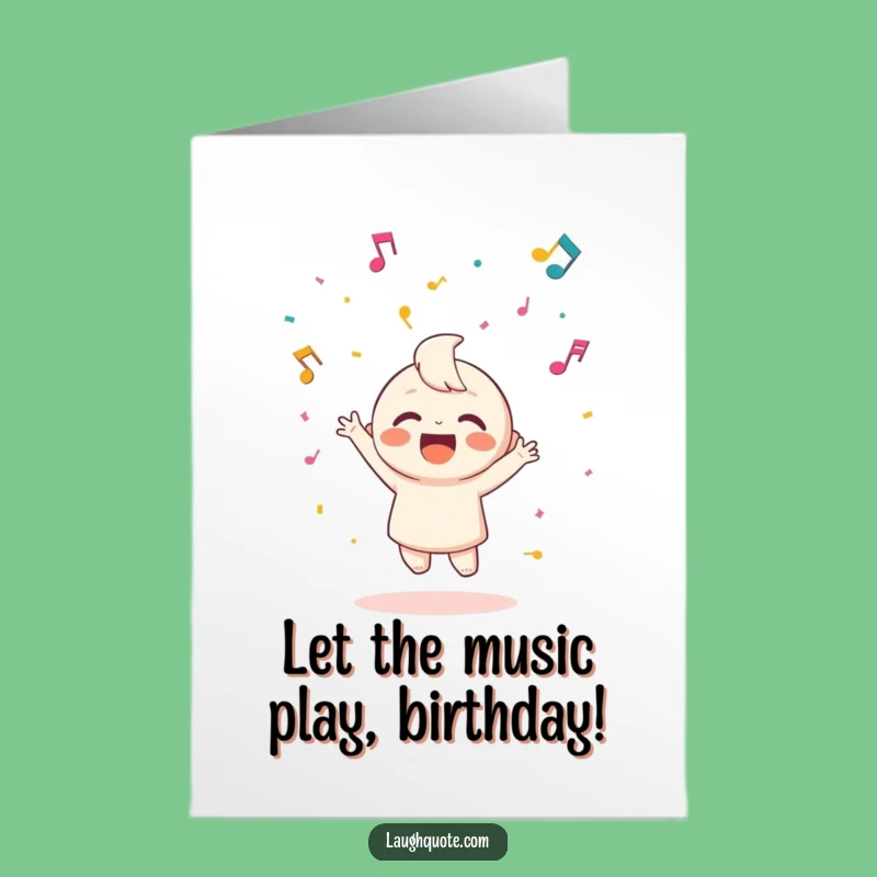 Free Printable Musical Birthday Card: Confetti Celebration! Hilarious DIY Downloadable Gift.