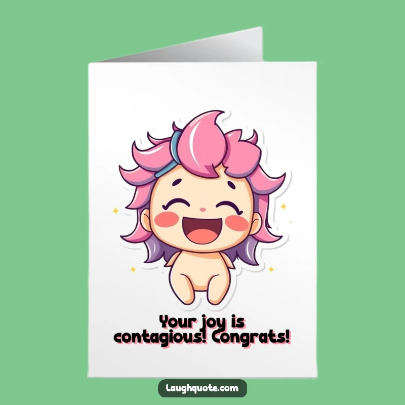 Free Printable Congrats Card: Bursting with Laughter, Funny Downloadable for Any Celebration