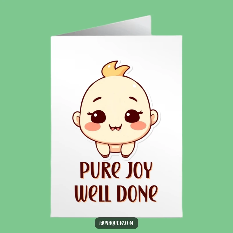 Free Printable Chuckling Congrats Card: Satisfied Grin! Hilarious DIY Downloadable Gift.