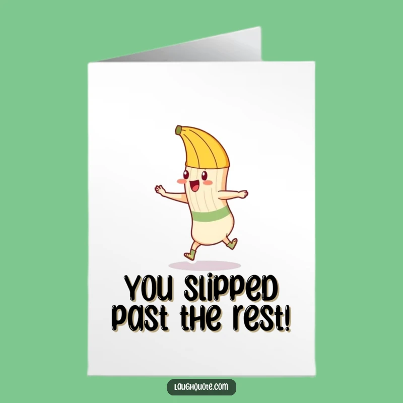 Free Printable Congrats Card: Sock & Peel Fun, Downloadable Greeting, Funny Gift