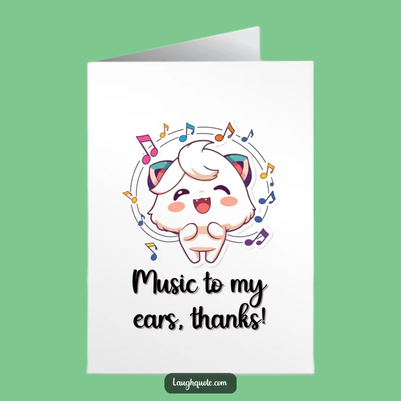 Free Printable Musical Thank You Card: Melodious Gratitude! A Hilarious DIY Downloadable Gift.
