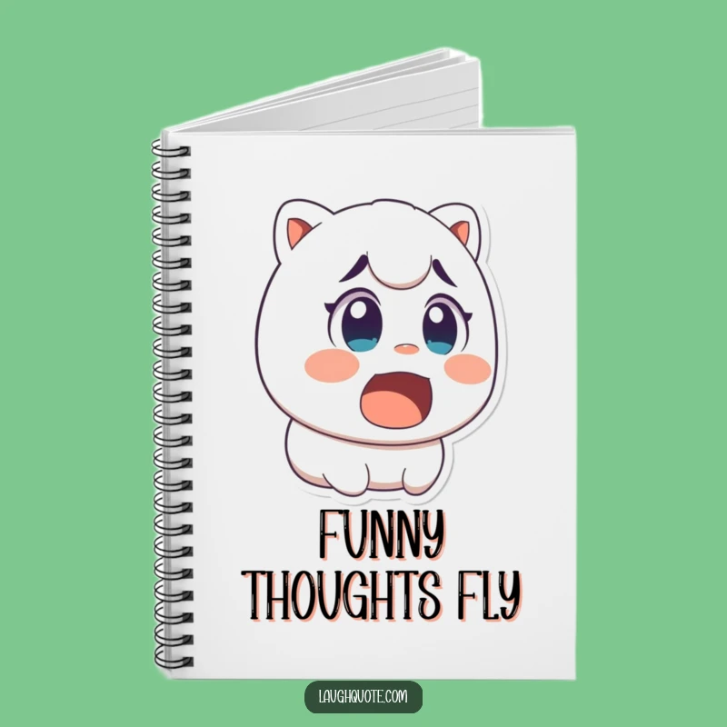 Funny Laughing Character Notebook - Humorous Journal Gift