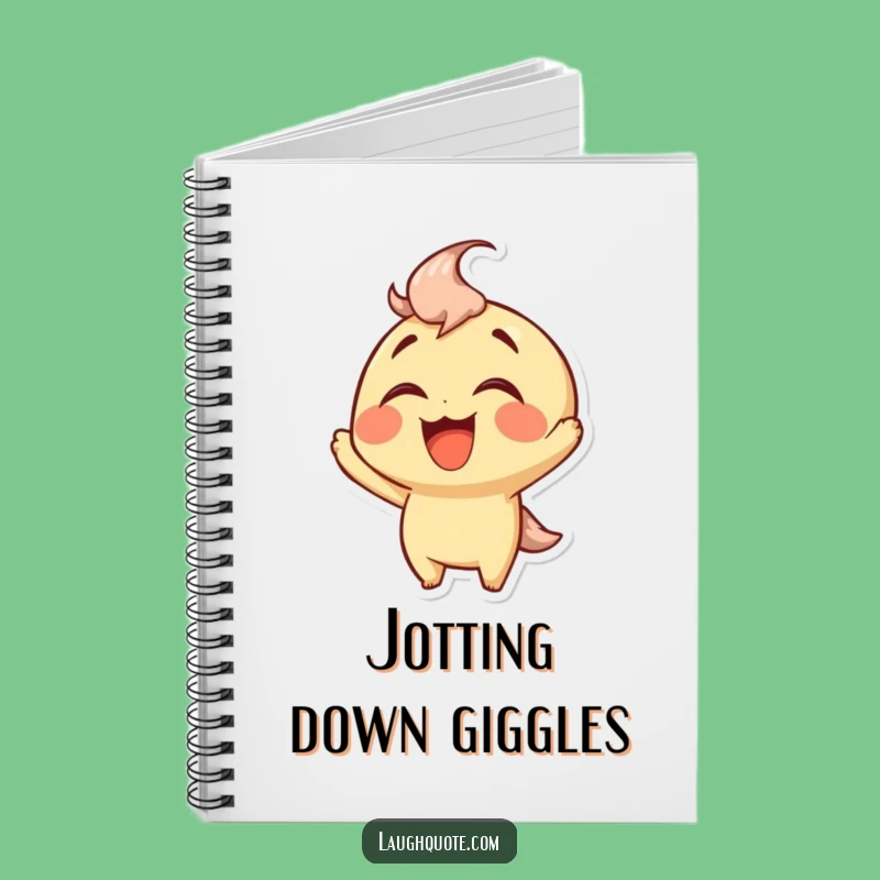Funny Laughing Character Notebook - Jot Down Jokes, Hilarious Funny Gift.