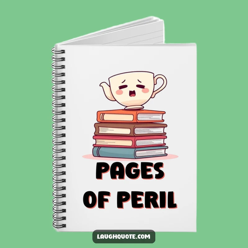 Funny Teacup Balance Notebook: Jot Down Your Thoughts!