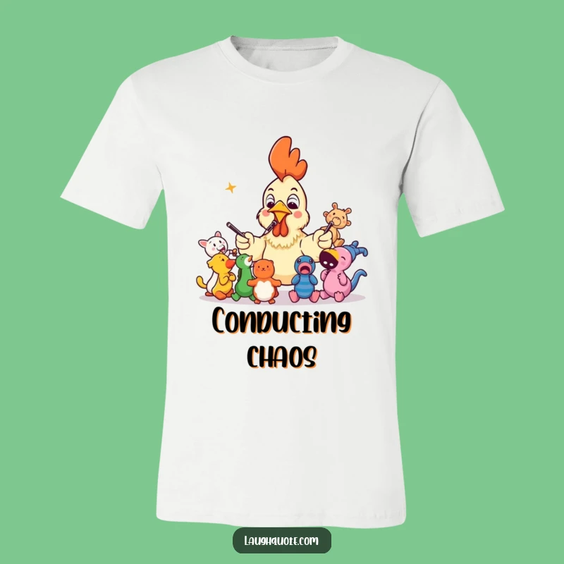 Funny Rubber Chicken Orchestra T-Shirt: Wear Your Chaotic Humor Proudly!