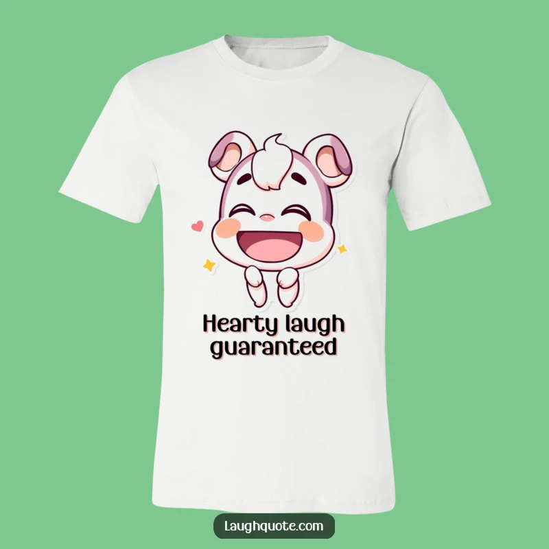 Funny Chuckle T-Shirt: Smiling Character Hearty Laugh Design, Ultimate Funny Gift