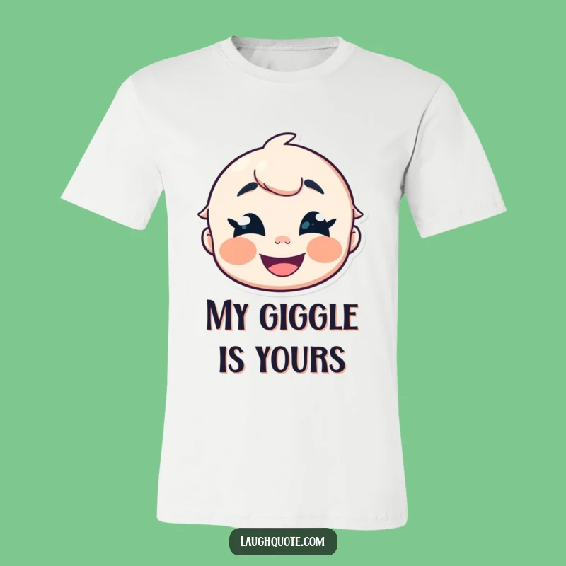 Funny Giggle Character T-Shirt - Wear Your Smile, Hilarious Funny Gift.