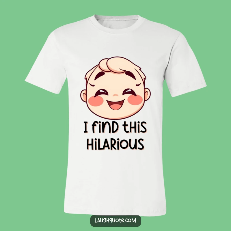 Funny Laugh Lines T-Shirt: Embrace Humor with Exaggerated Character