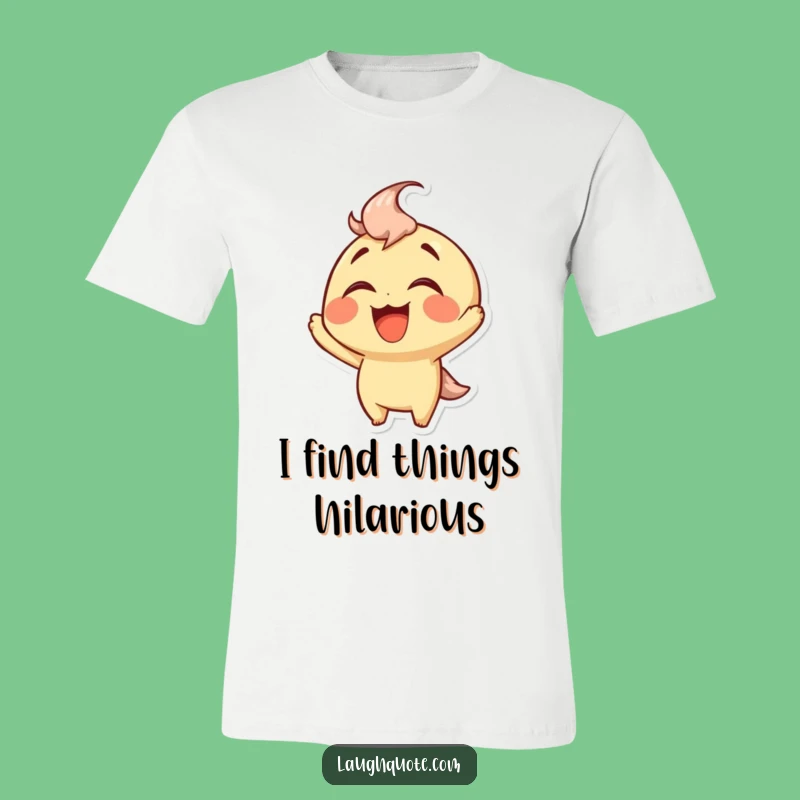 Funny Laughing Character T-Shirt - Hilarious Humor Tee for a Great Gift.