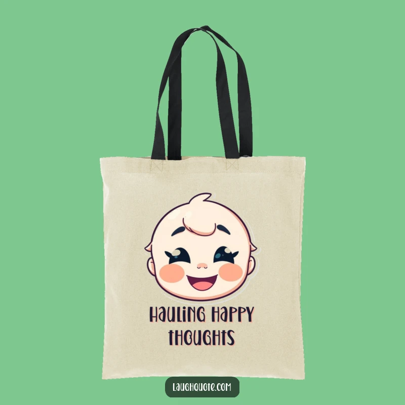 Funny Giggle Character Tote Bag - Carry Your Cheer, Practical Funny Gift.