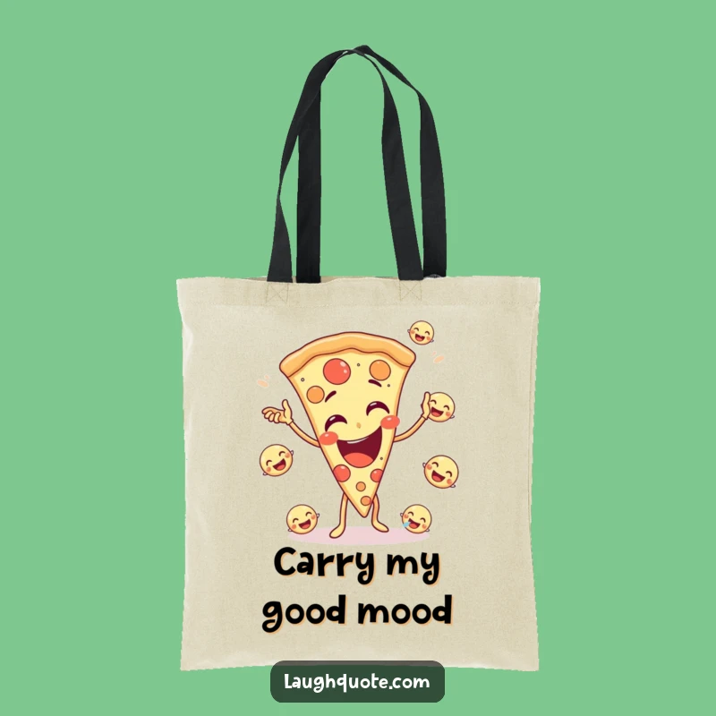 Funny Pizza Juggling Tote Bag: Carry Your Joy and Pizza Love