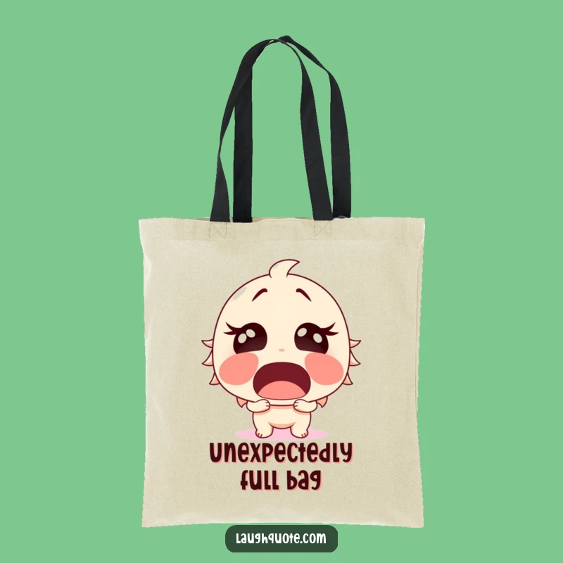 Funny Surprised Laughter Tote Bag - Carry Your Chuckles, Practical Funny Gift.